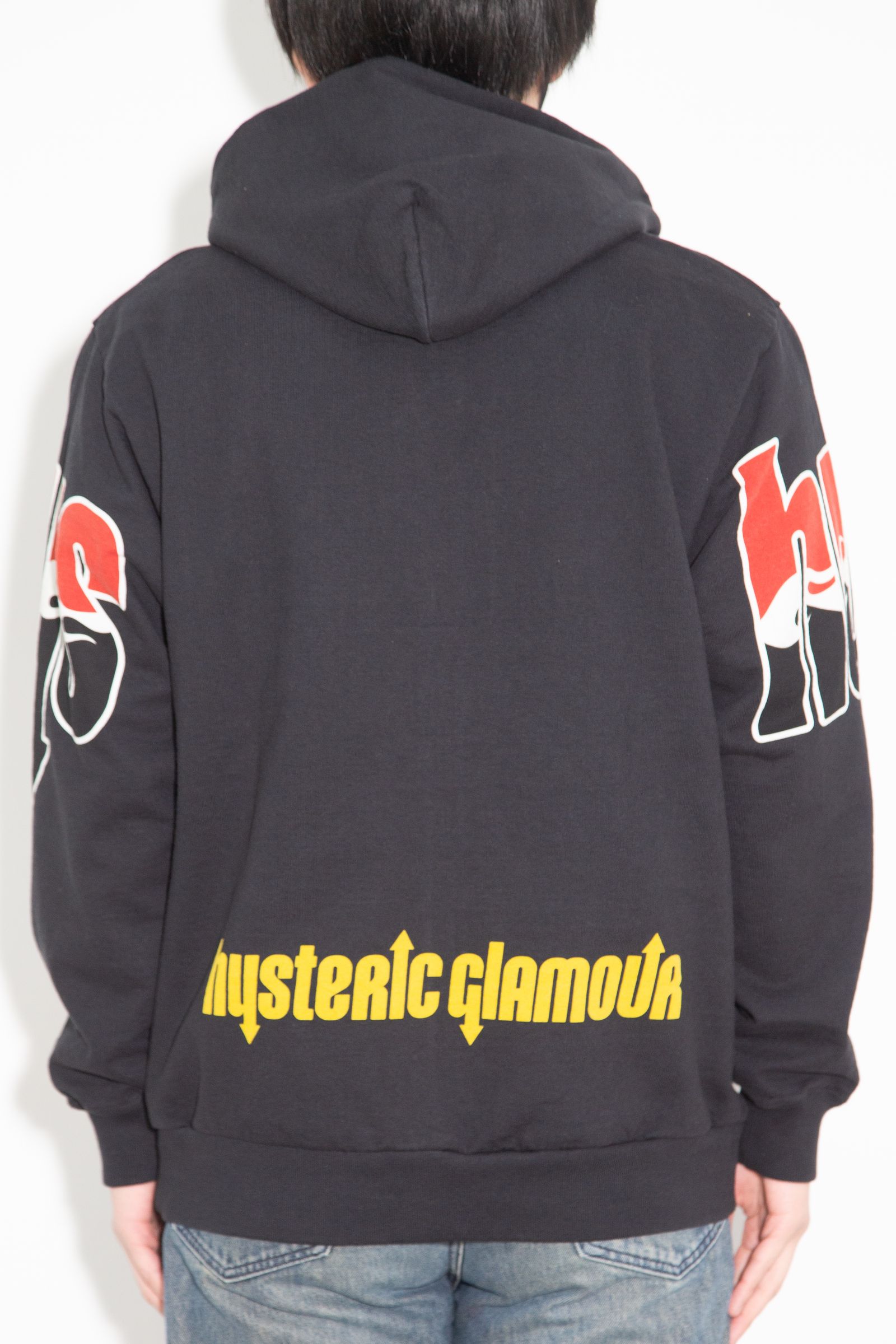 HYS FLARE LOGO パーカー / ブラック