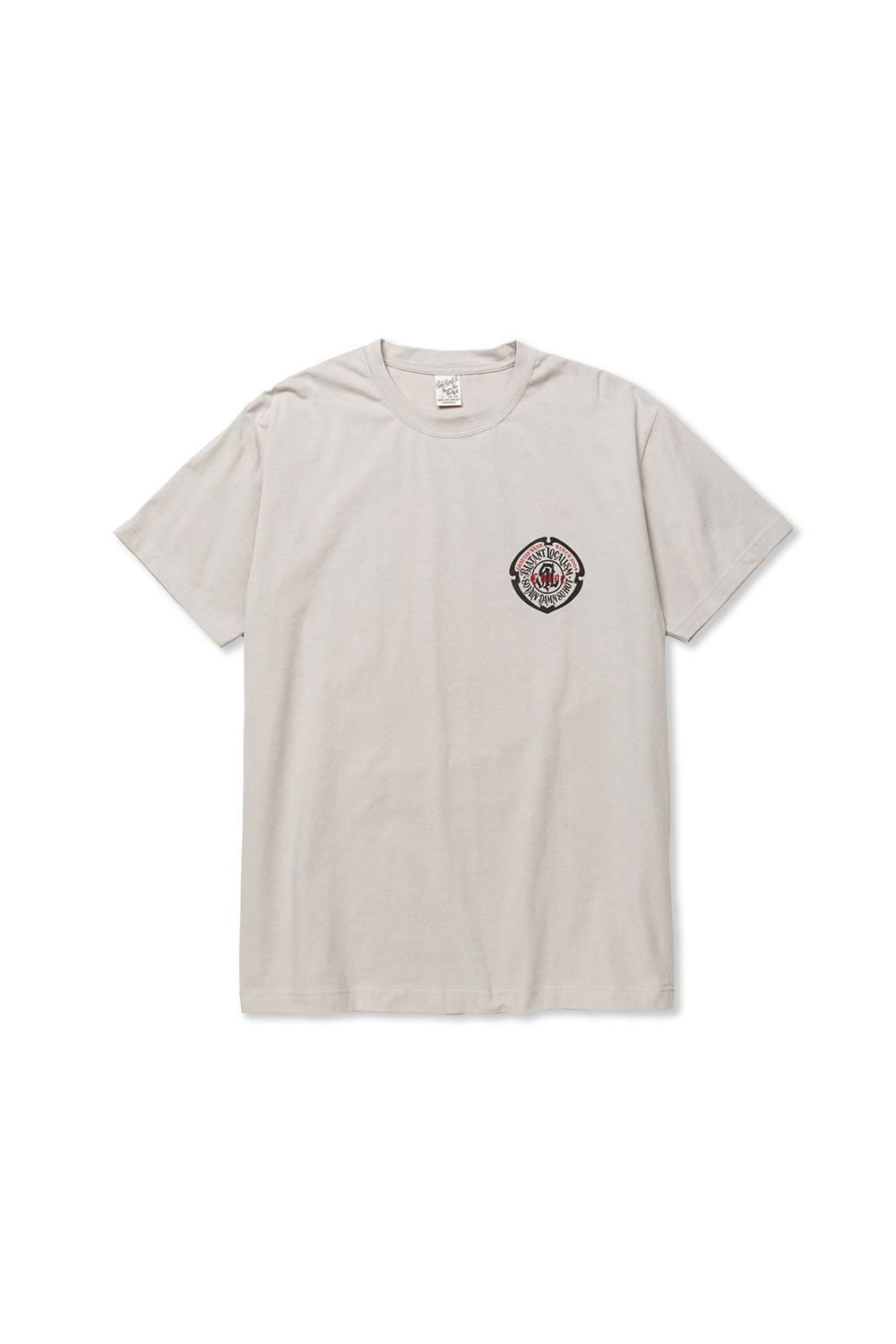 STRETCH EMBLEM LOGO TEE / グレー