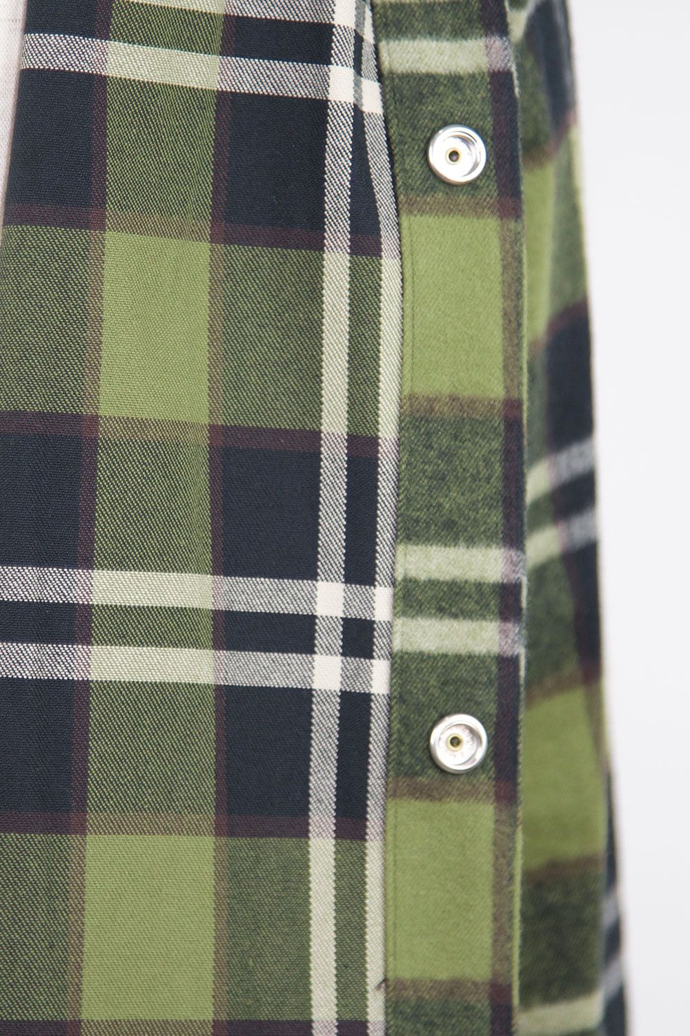 オーバーサイズチェックシャツ / OverSized Check Shirts / カーキ