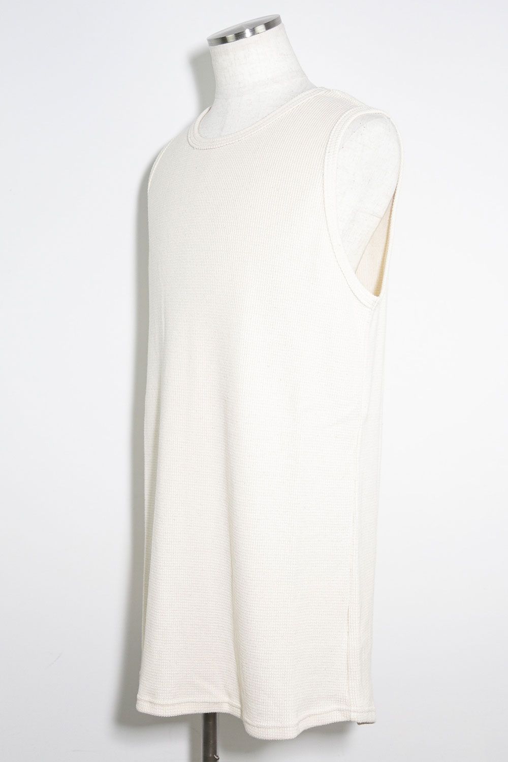 ロング丈ワッフルタンクトップ / Long Length Tank Top / アイボリー / ag-10096-2