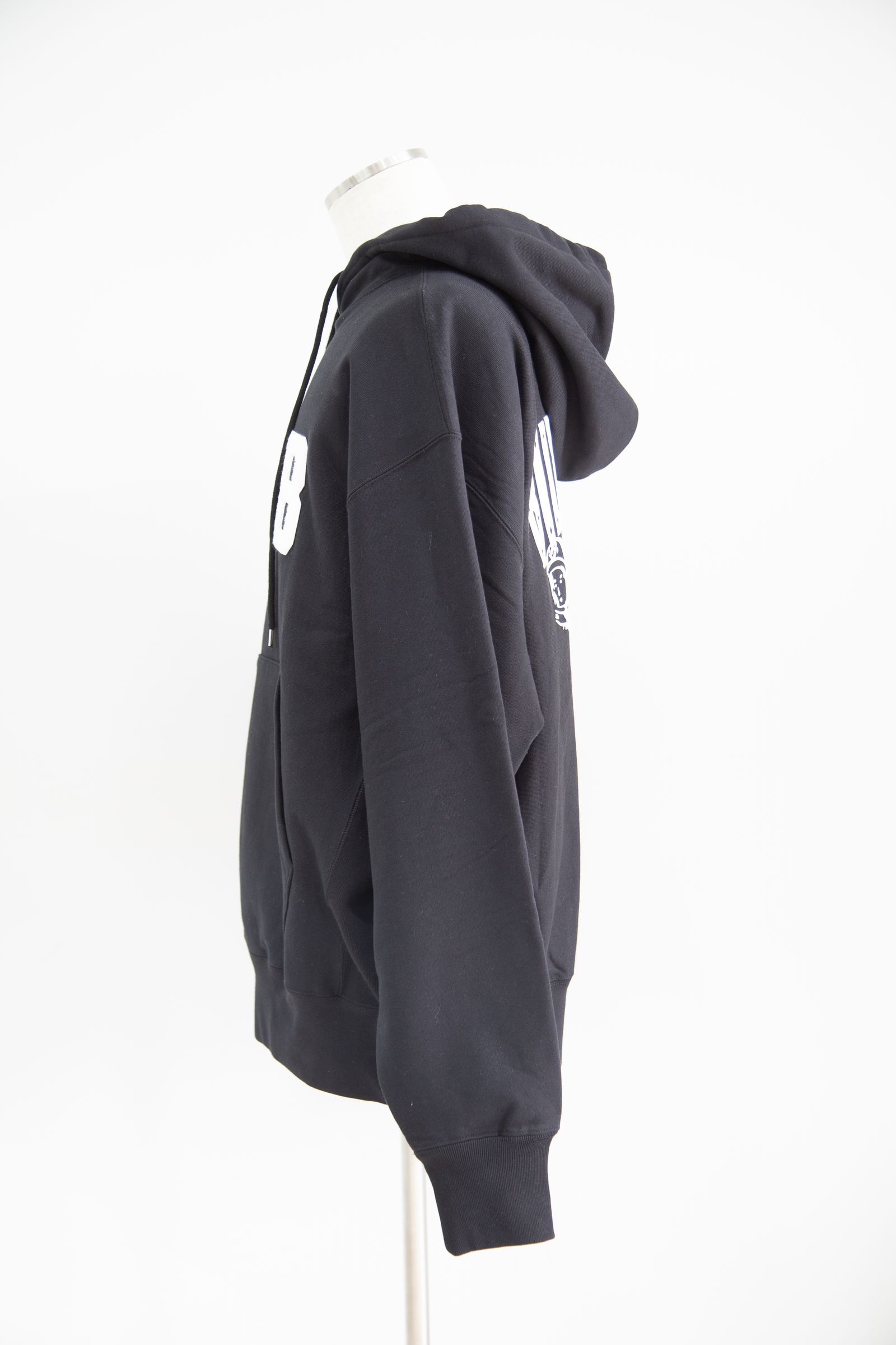 【BILLIONAIRE BOYS CLUB】 CHENILLE LOGO COTTON HOODIE / ブラック