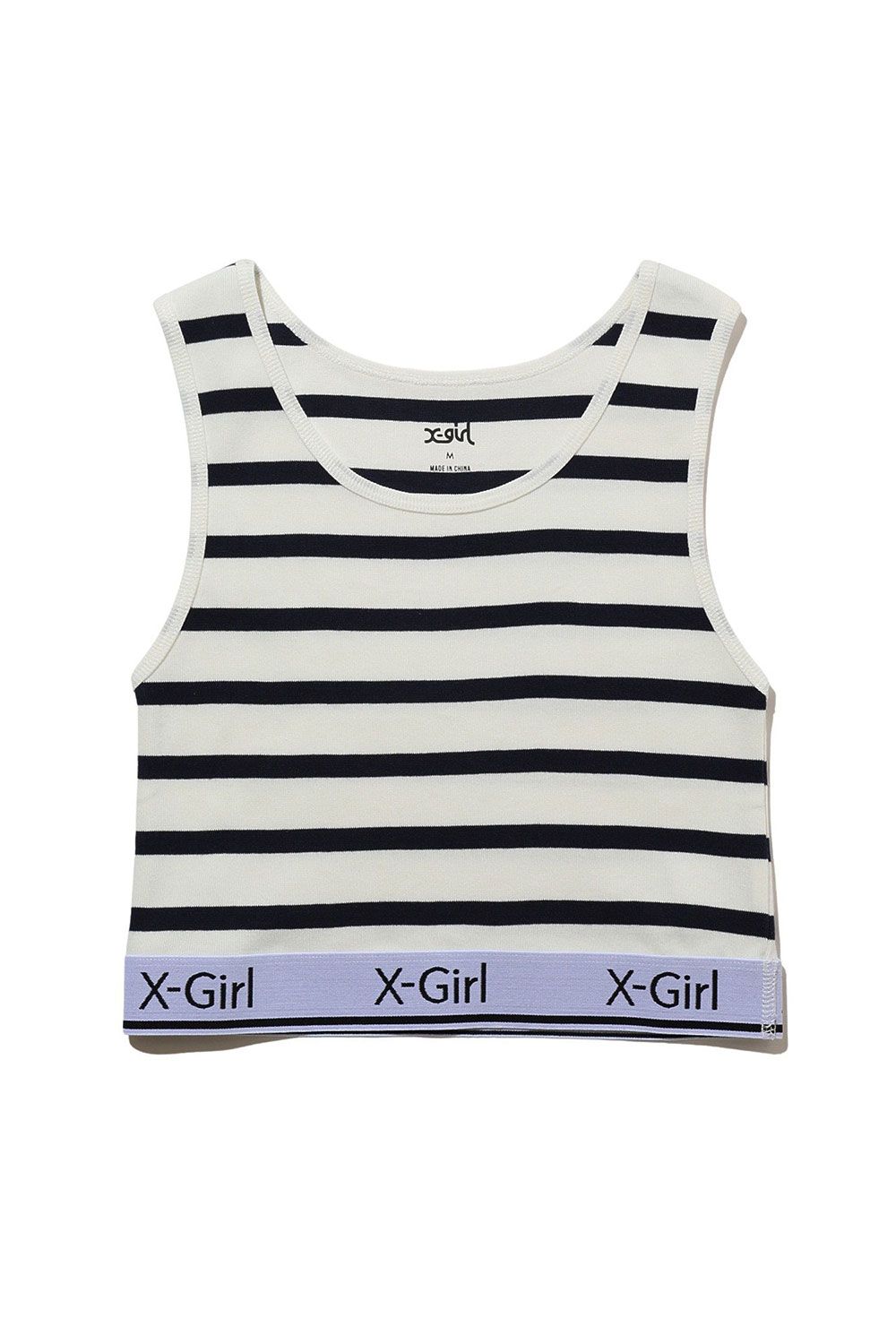 LOGO AND STRIPE TANK TOP / マルチ