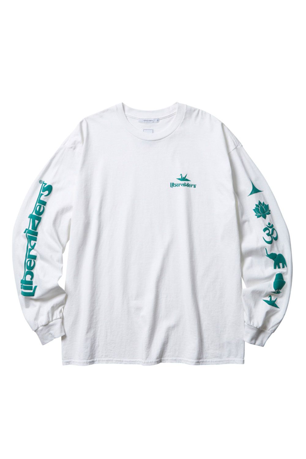 SLEEVE LOGO L/S TEE / ホワイト