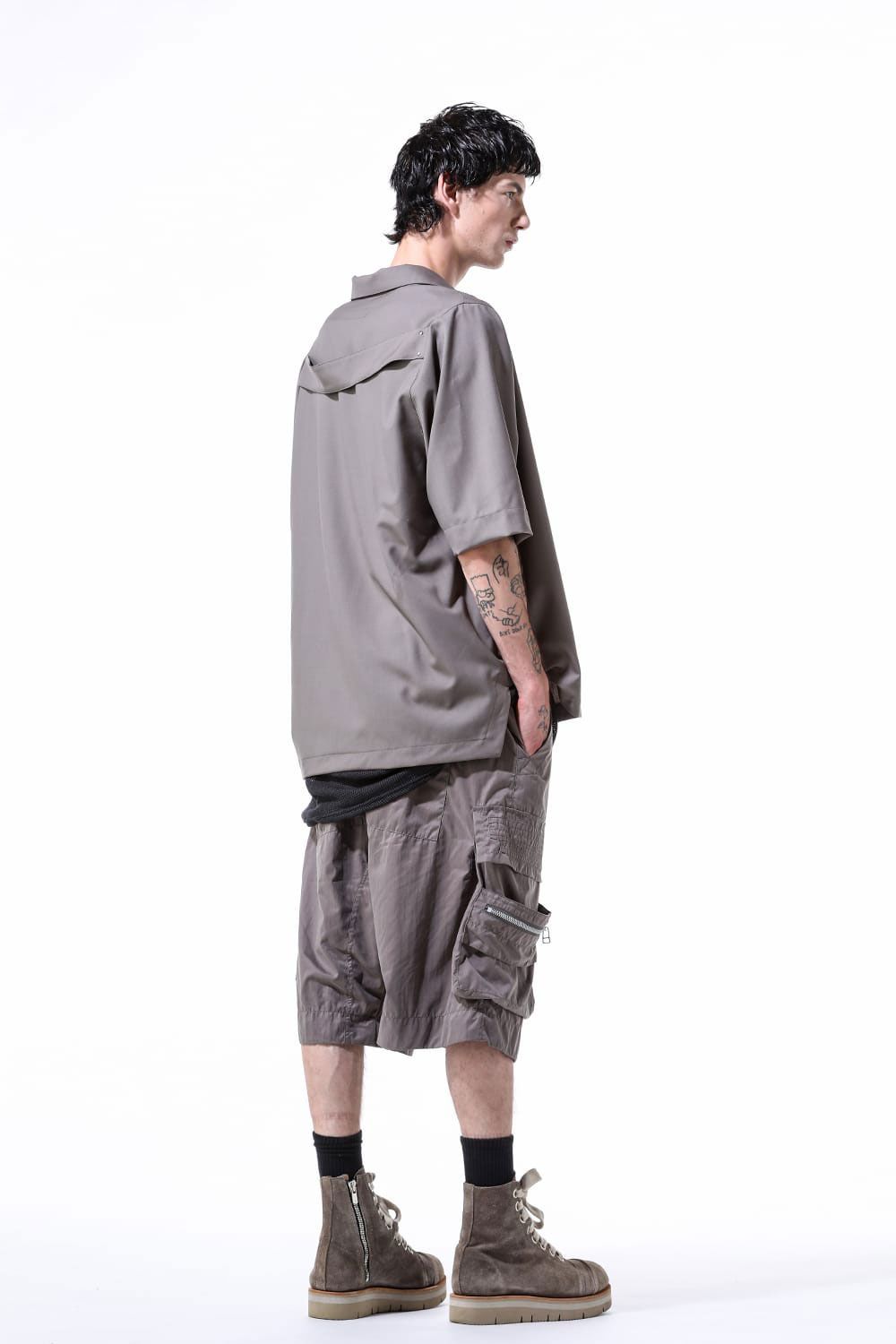 ナイロンカーゴショーツ / Nylon Cargo Pants / ブラック / ag-11023-2