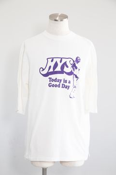 GOOD DAY 五分袖Tシャツ / ホワイト