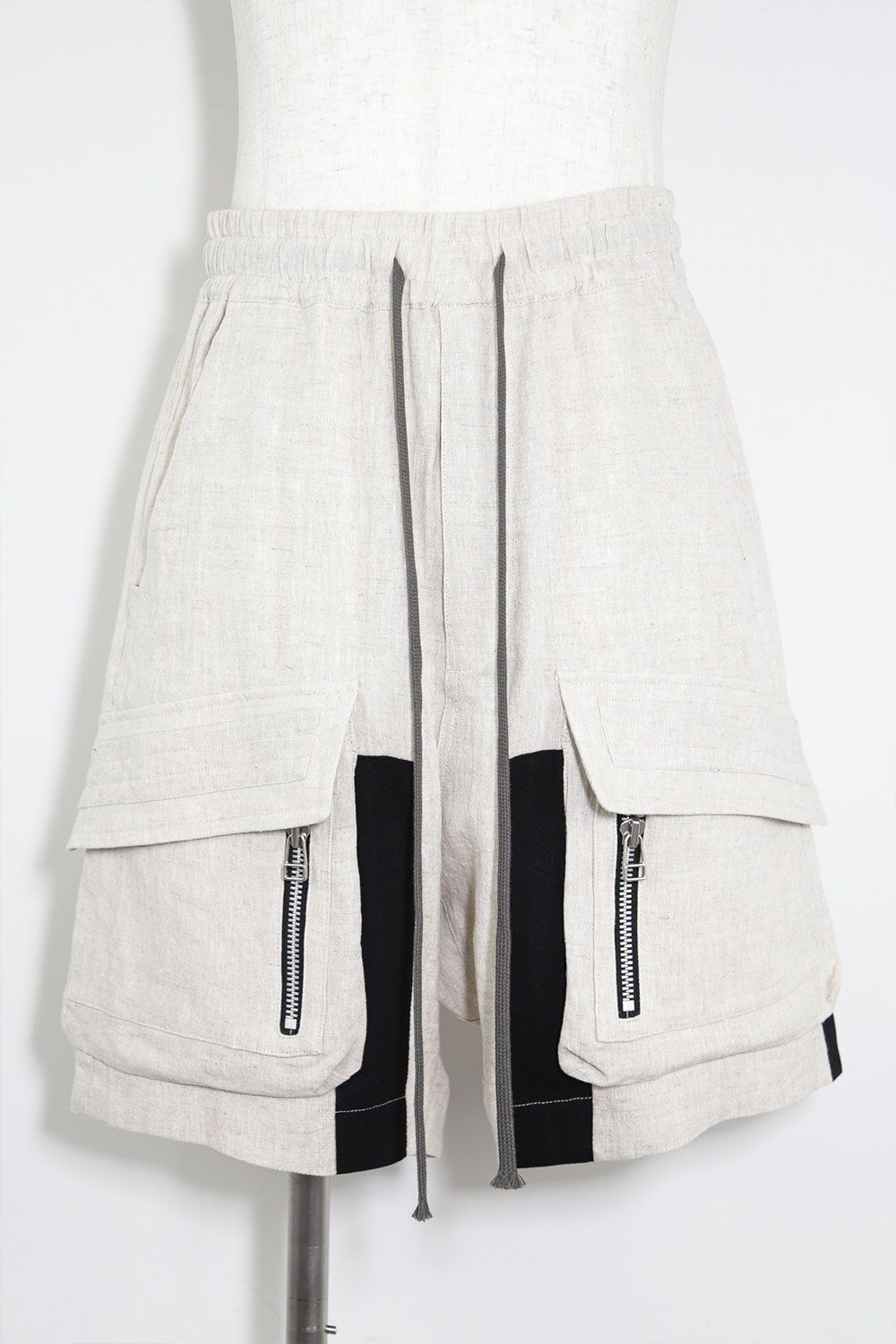 リネンショーツ / Linen Shorts / ライトグレー / ag-9003-3