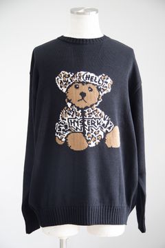 BEAR PANTHERジャカード セーター / ブラック