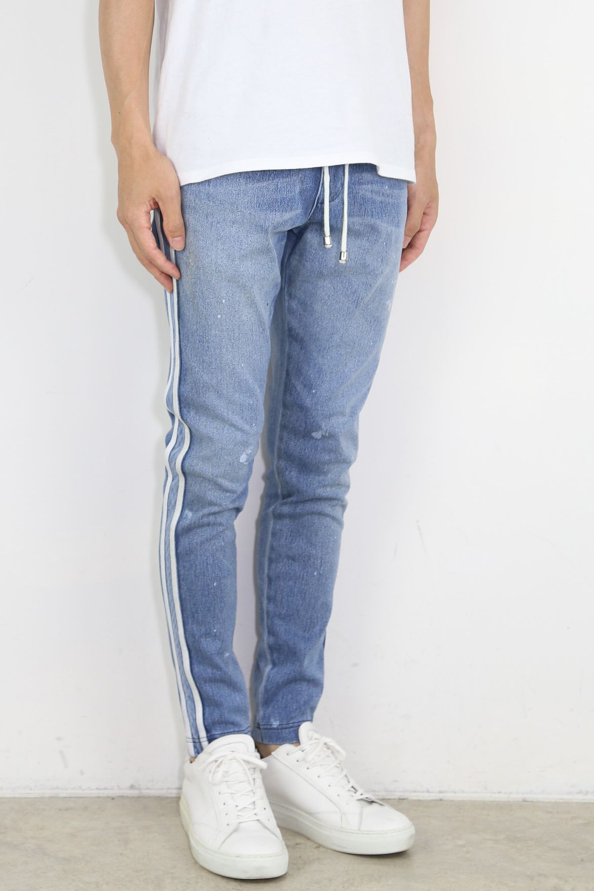 【人気継続商品】EX denim jersey BLINDLINE PT / ライトインディゴ
