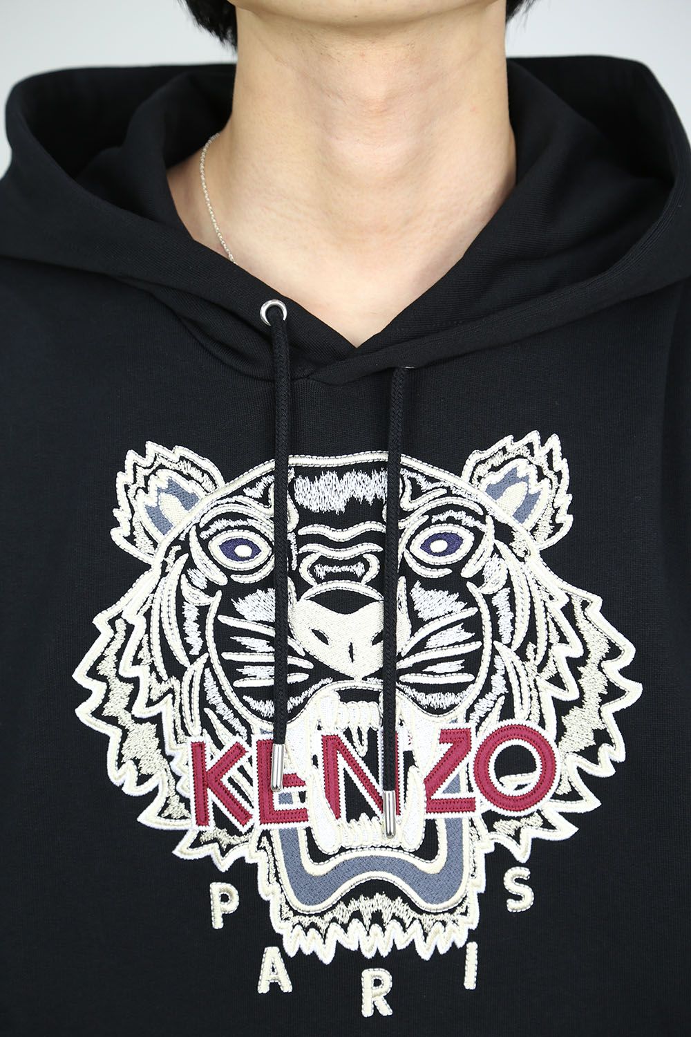 KENZO - VARSITY TIGER HOODIE / ブラック | Tempt
