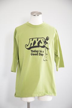 GOOD DAY 五分袖Tシャツ / グリーン