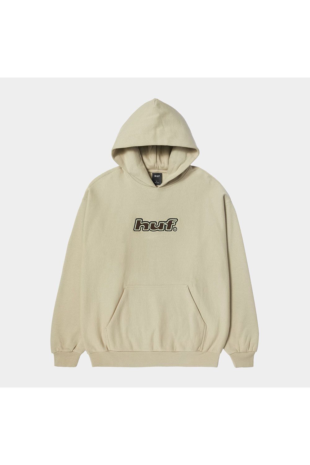 [ラスト1点 サイズXL] LOGO APPLIQUE HOODED FLEECE / クリーム