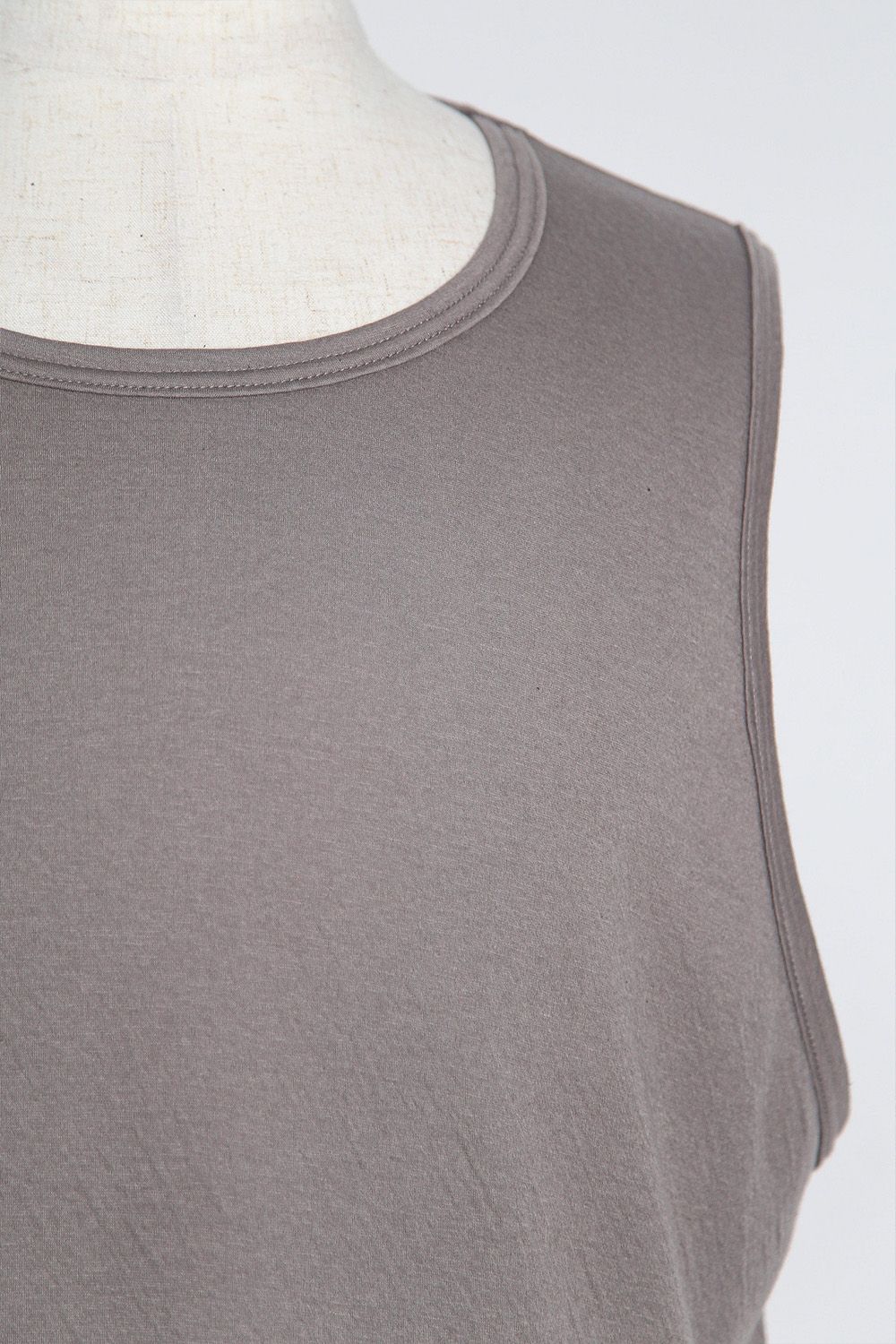Double Gauze Long Tank Top / グレー