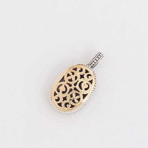 Garden Shadows Medium Oval Pendant / GP005