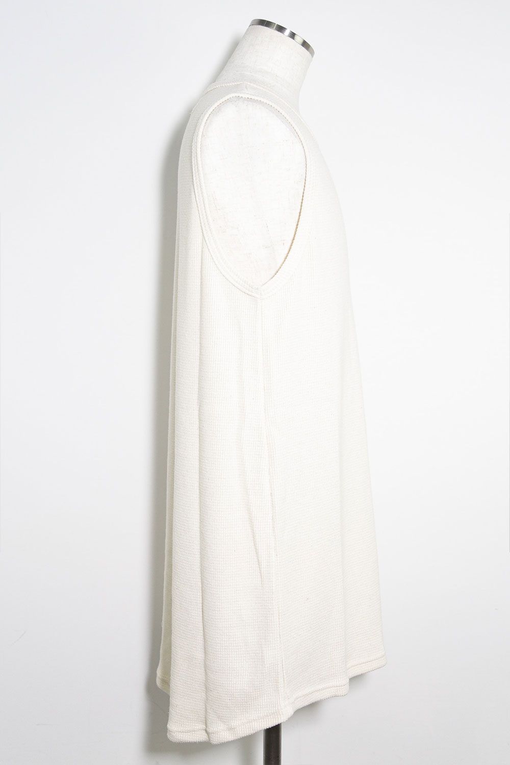 ロング丈ワッフルタンクトップ / Long Length Tank Top / アイボリー / ag-10096-2