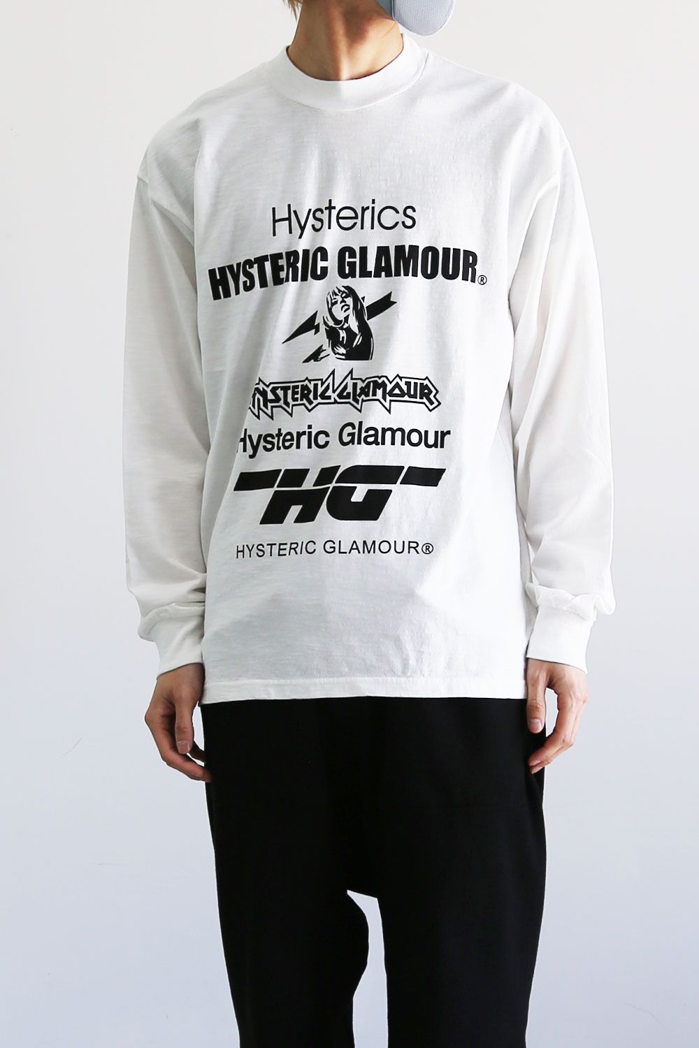 HYSTERIC GLAMOUR - ASSORTED LOGO Tシャツ / ブラック | Tempt