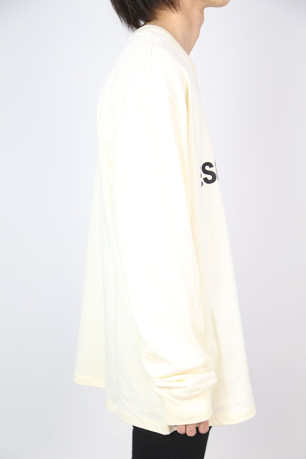 FRONT LOGO L/S TEE / クリーム