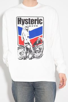 MOTORCYCLE GIRL Tシャツ / ホワイト