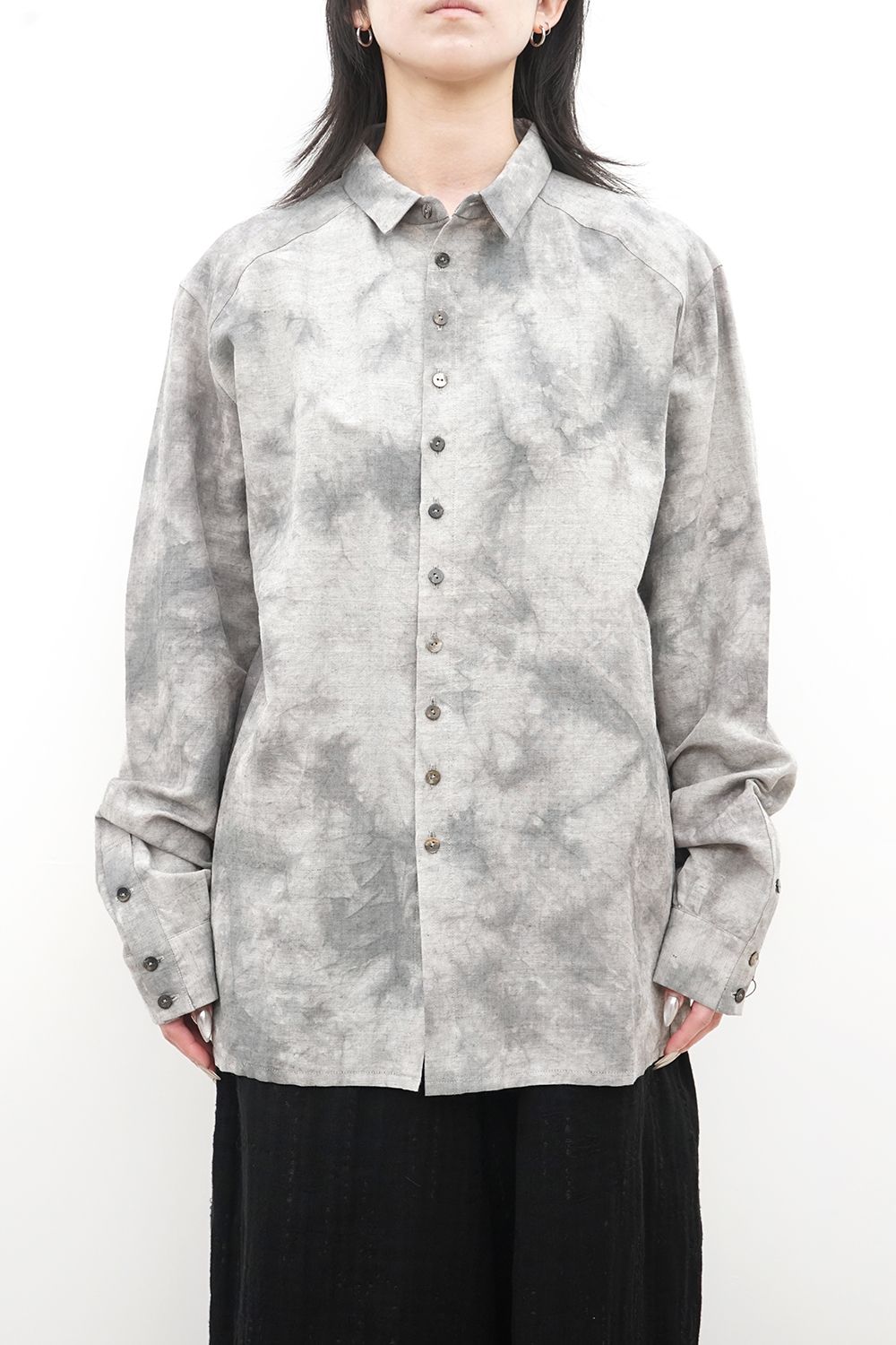 Uneven-Dyed kjk Shirt