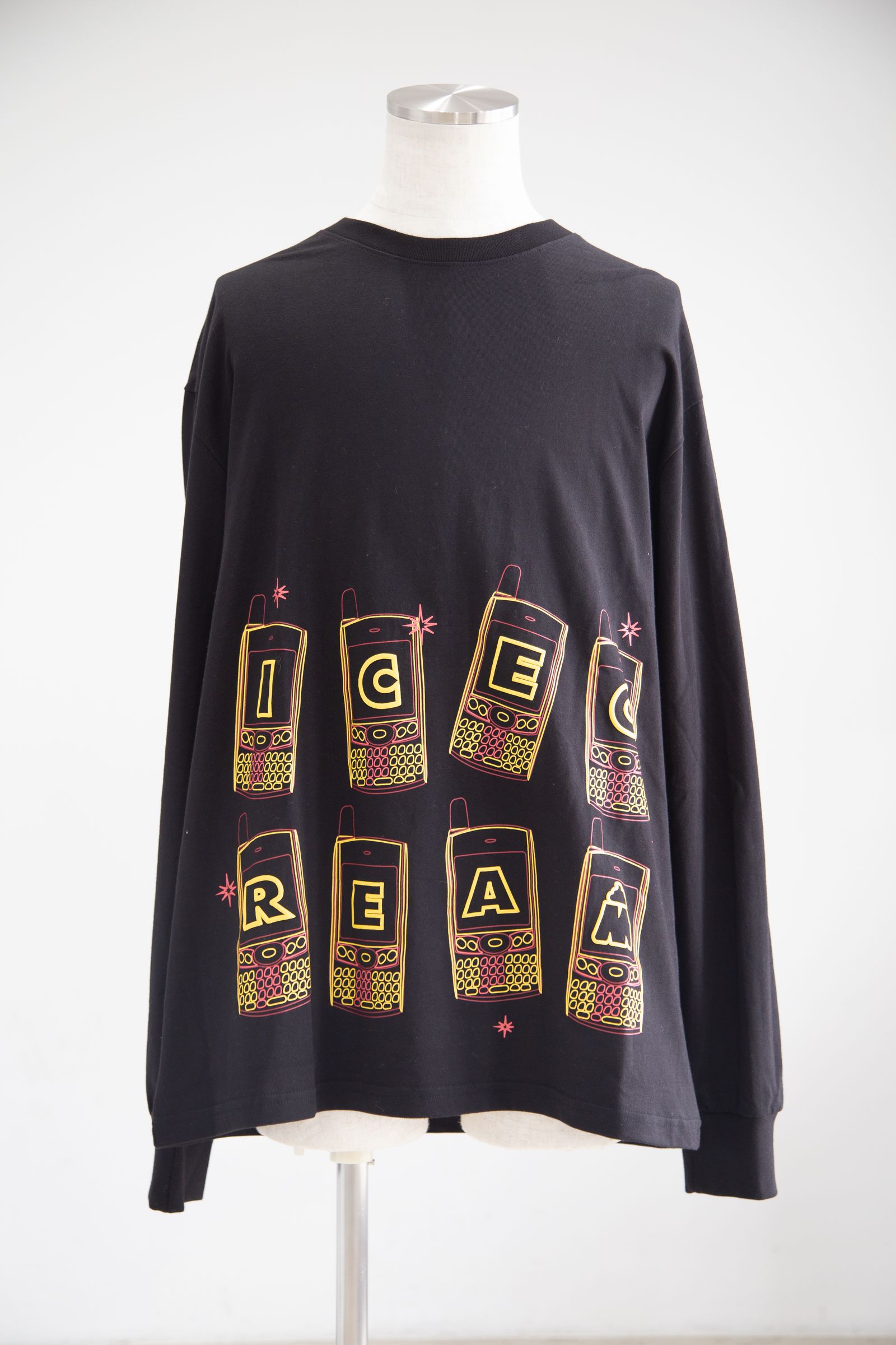 【ICECREAM】CALL MY BLUFF LS T-SHIRT / ブラック