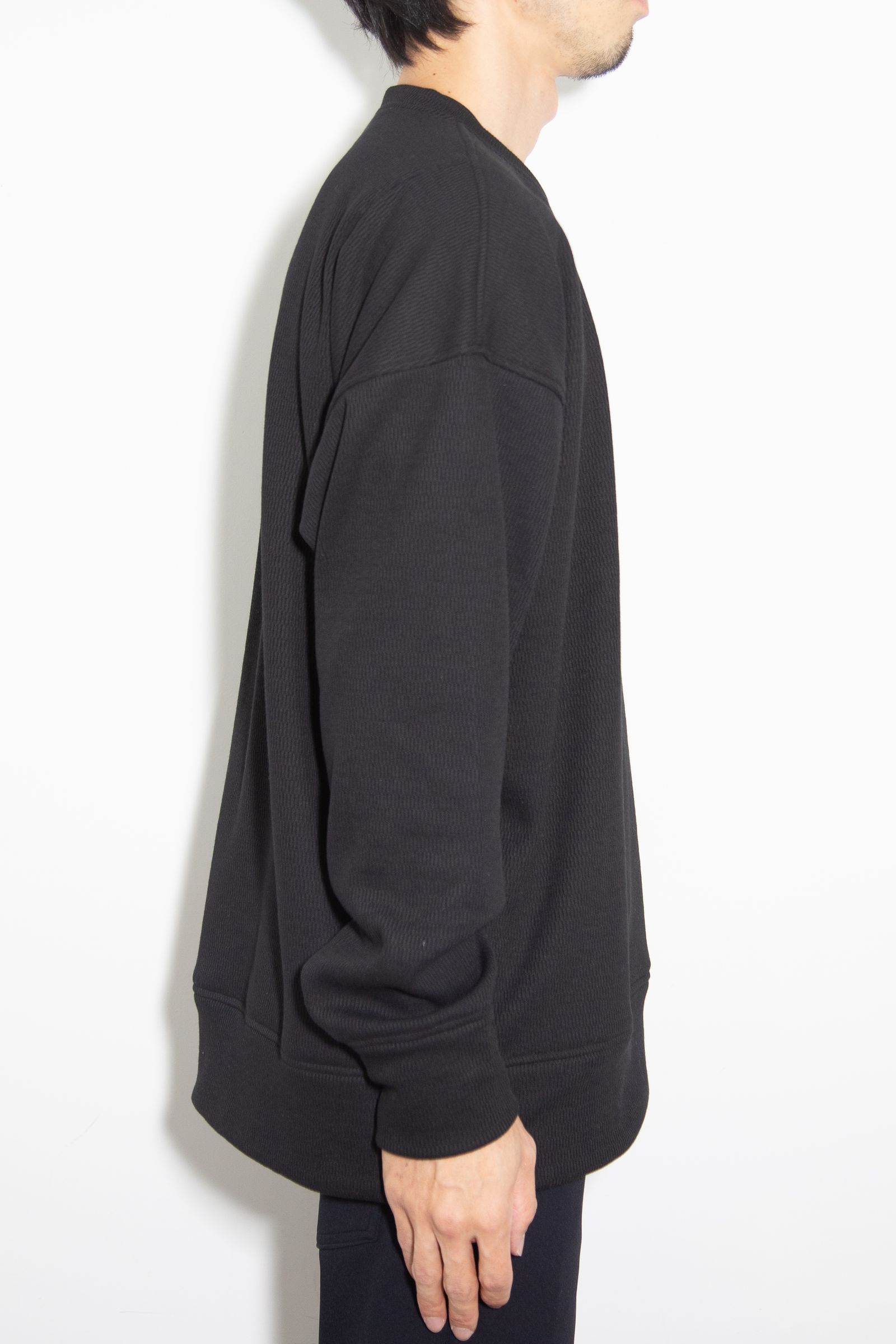 【人気継続商品】 thermal loose trainer / ブラック