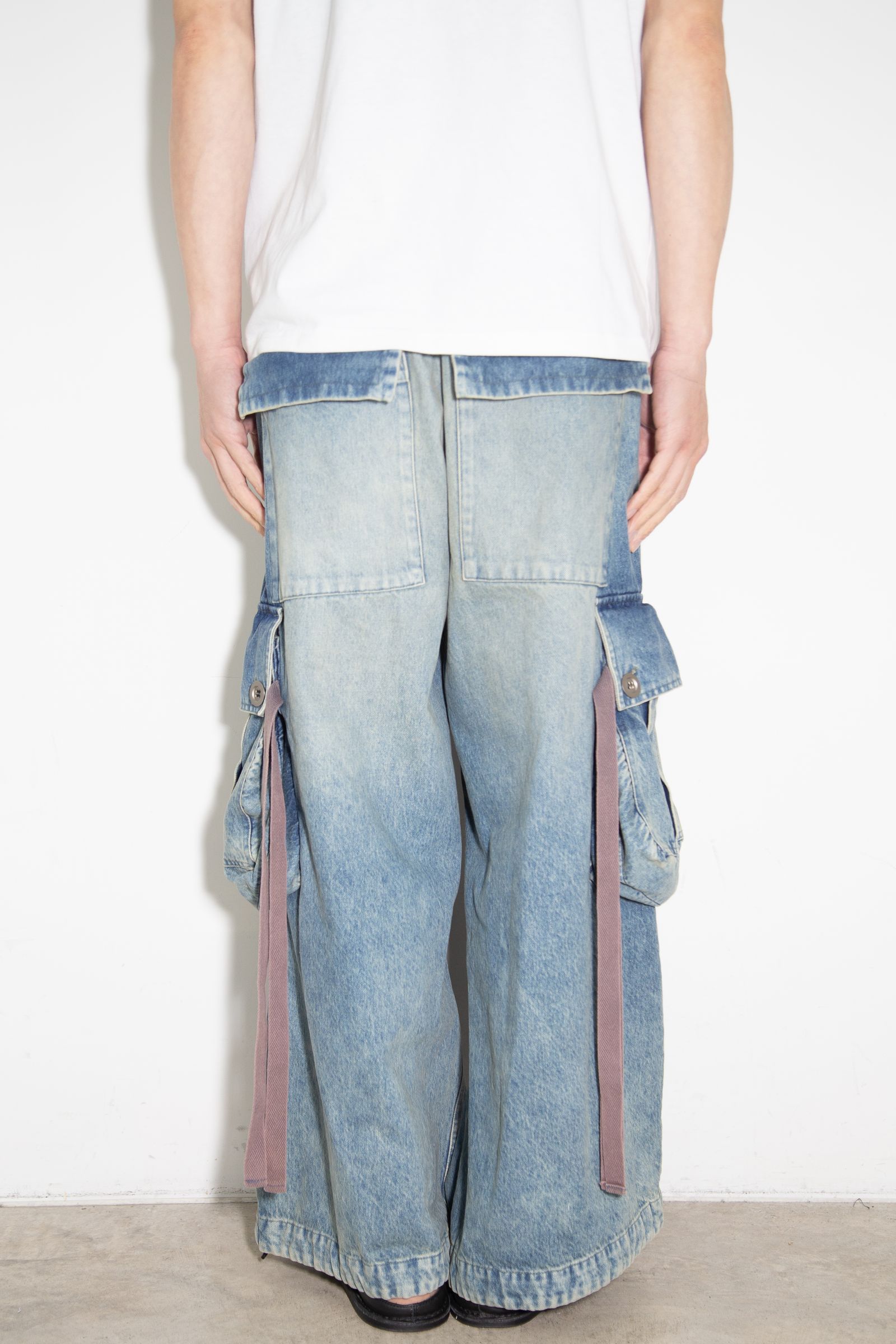 ヴィンテージデニムワイドパンツ / VintageDenim Wide Pants / ブルー / ag-8062