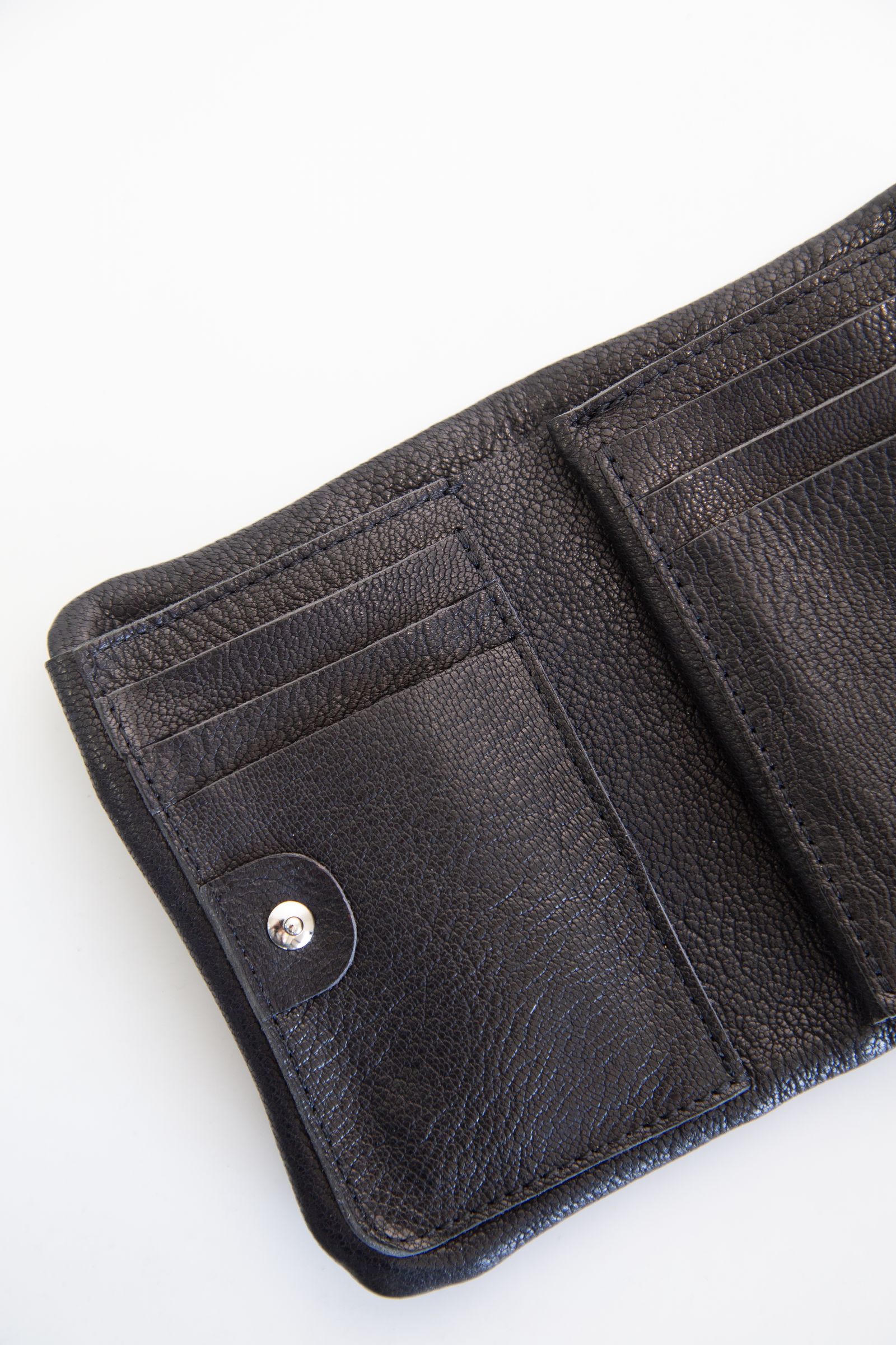 GUIDI GOAT "Capra Gluc" COMPACT MULTI WALLET / ブラック