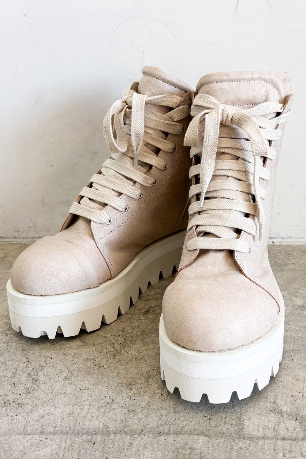 [ラスト1点 サイズ42] BOOTS / アッシュピンク×ホワイト