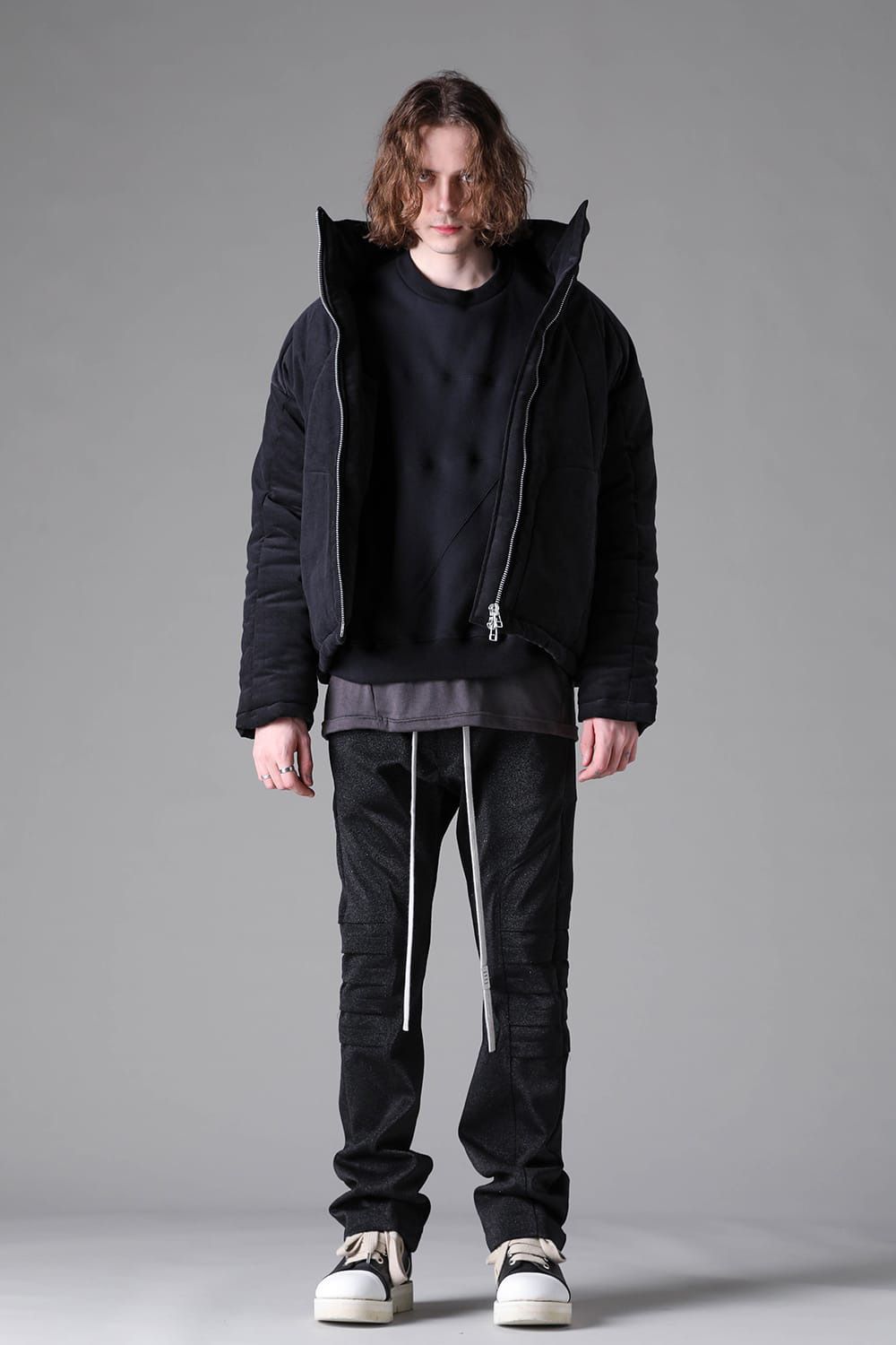 Lurex Multi-Panel Flared Pants