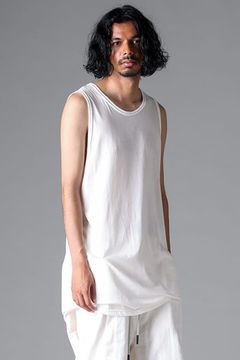 ロングタンクトップ / LONG TANK TOP / ブラック / ag-6083-3