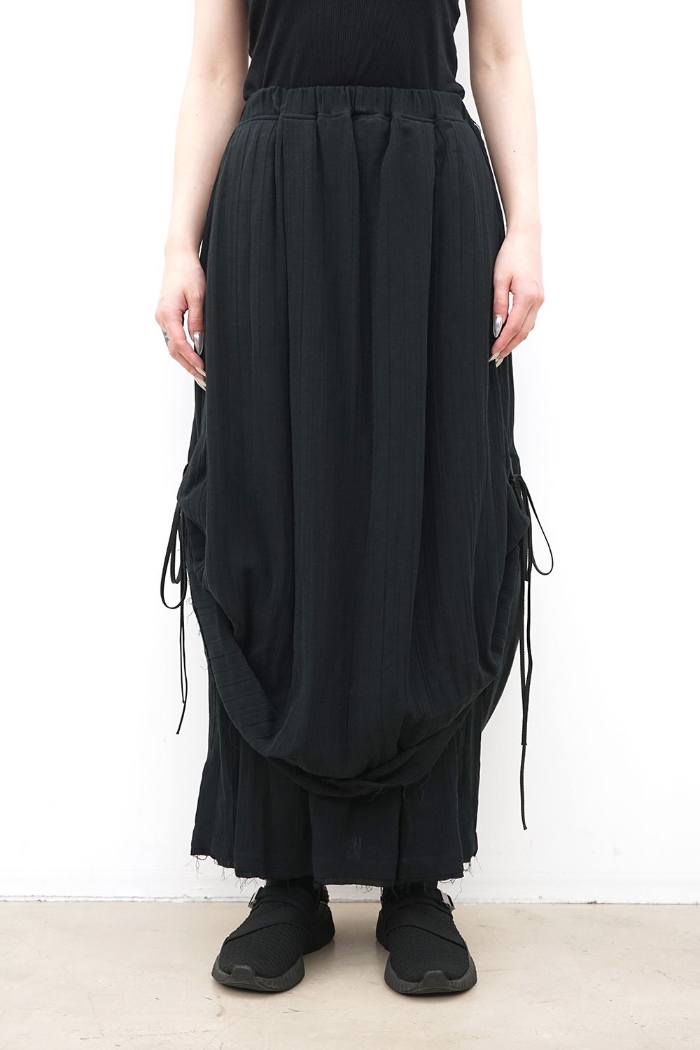Adjustable Side-Drawstring Skirt