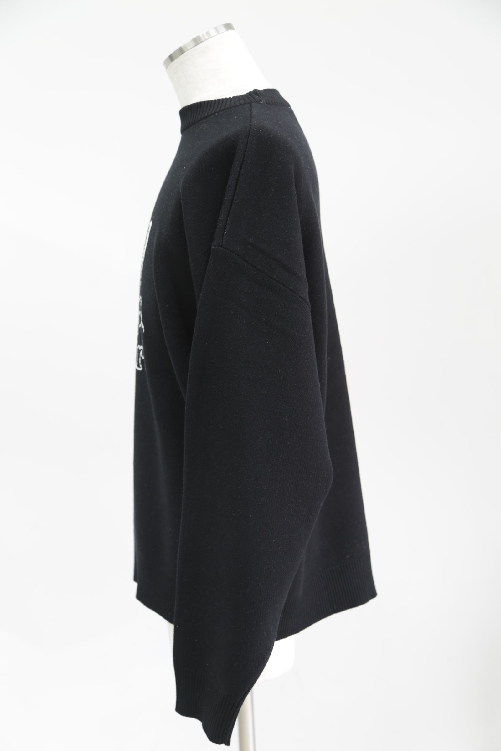ANGEL JACQUARD KNIT TOP / ブラック
