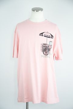 【ICECREAM】CART OVERSIZED T-SHIRT / シルバーピンク
