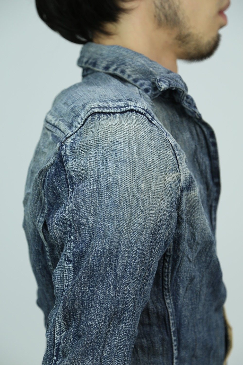 junhashimoto - 【人気定番商品】WRINKLE DENIM SHIRT / ブルー | Tempt