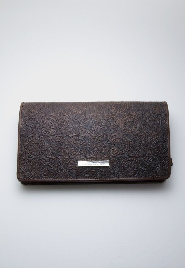 GARNI Vine Pattern Wallet - BROWN ２つ折り財布 - 折り財布