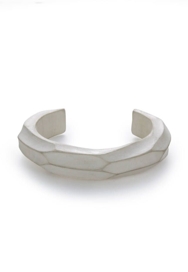 GARNI - Wood Crockery Bangle Large / ホワイト | Tempt