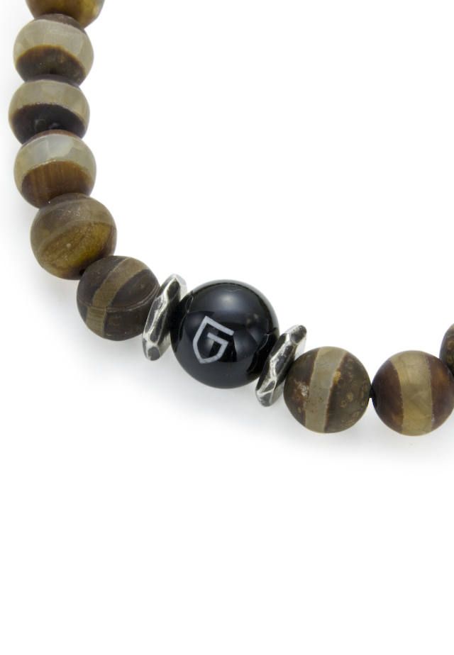 GARNI - Dzi Beads Anklet - L | Tempt