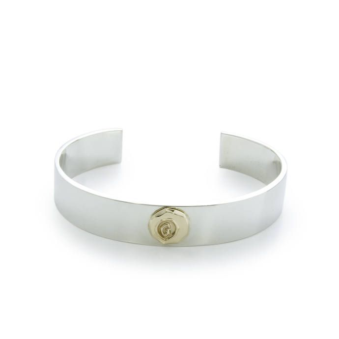 G Stamp Chip Bangle-