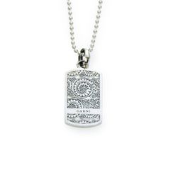 Vine Dog Tag Pendant - S
