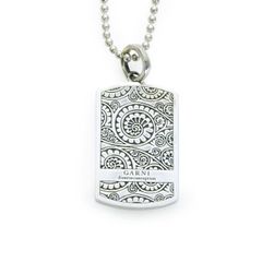 Vine Dog Tag Pendant - L