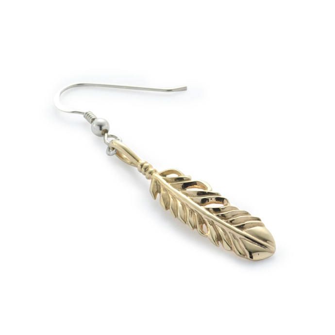 K10 Eagle Feather Hook Pierce