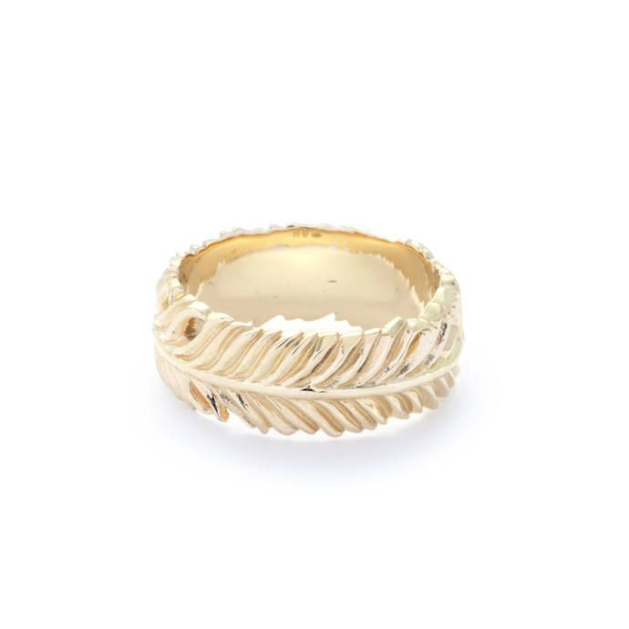 K10 Eagle Feather Ring - S