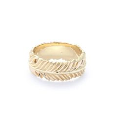 K10 Eagle Feather Ring - S