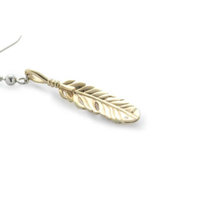 K10 Eagle Feather Hook Pierce