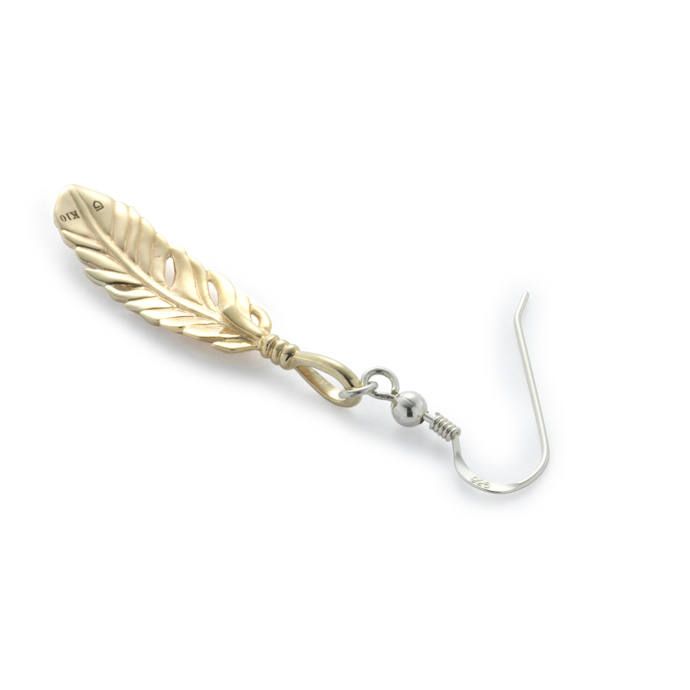 K10 Eagle Feather Hook Pierce