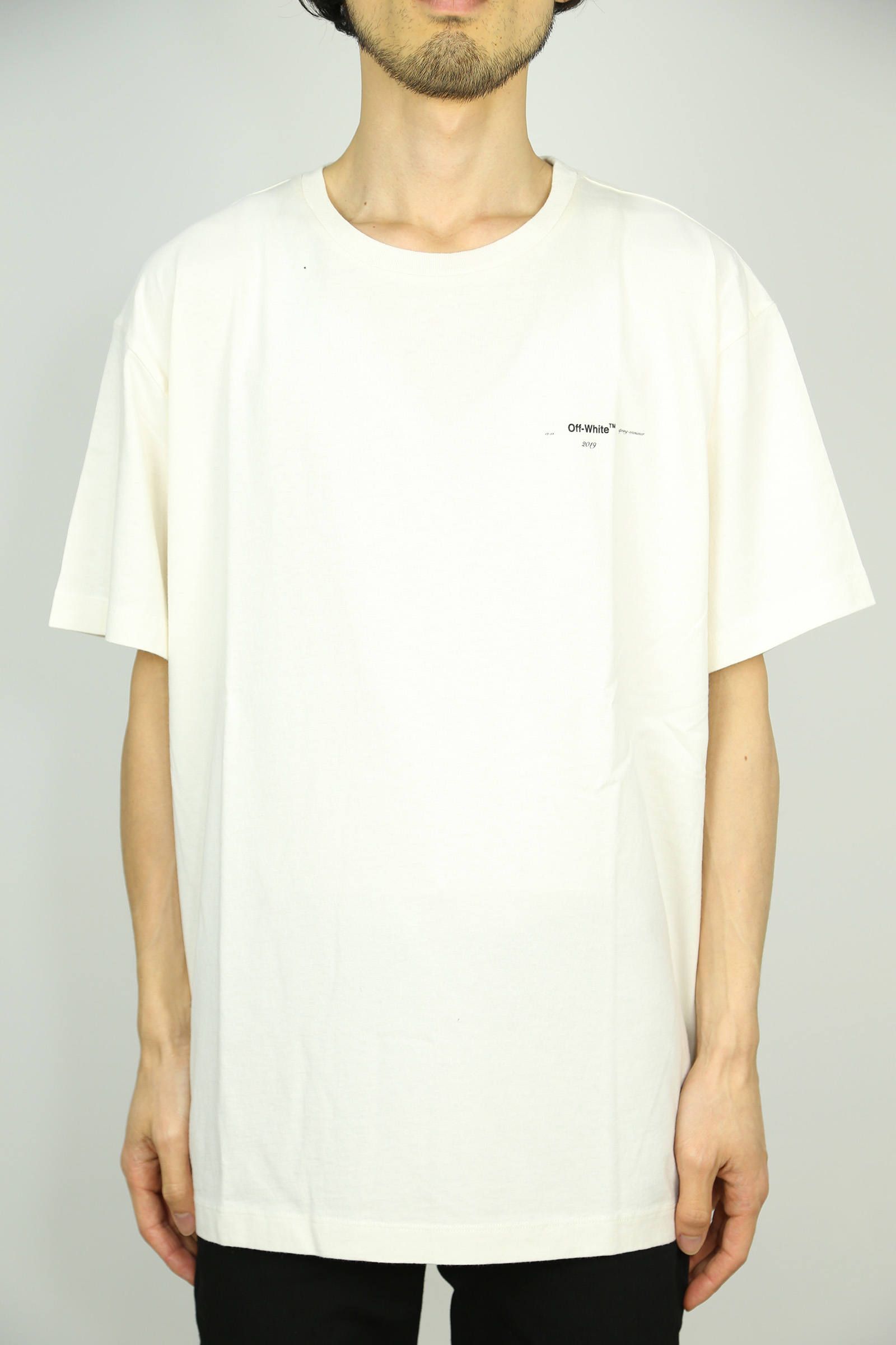 COLORED ARROWS S/S OVER TEE / ホワイト - S