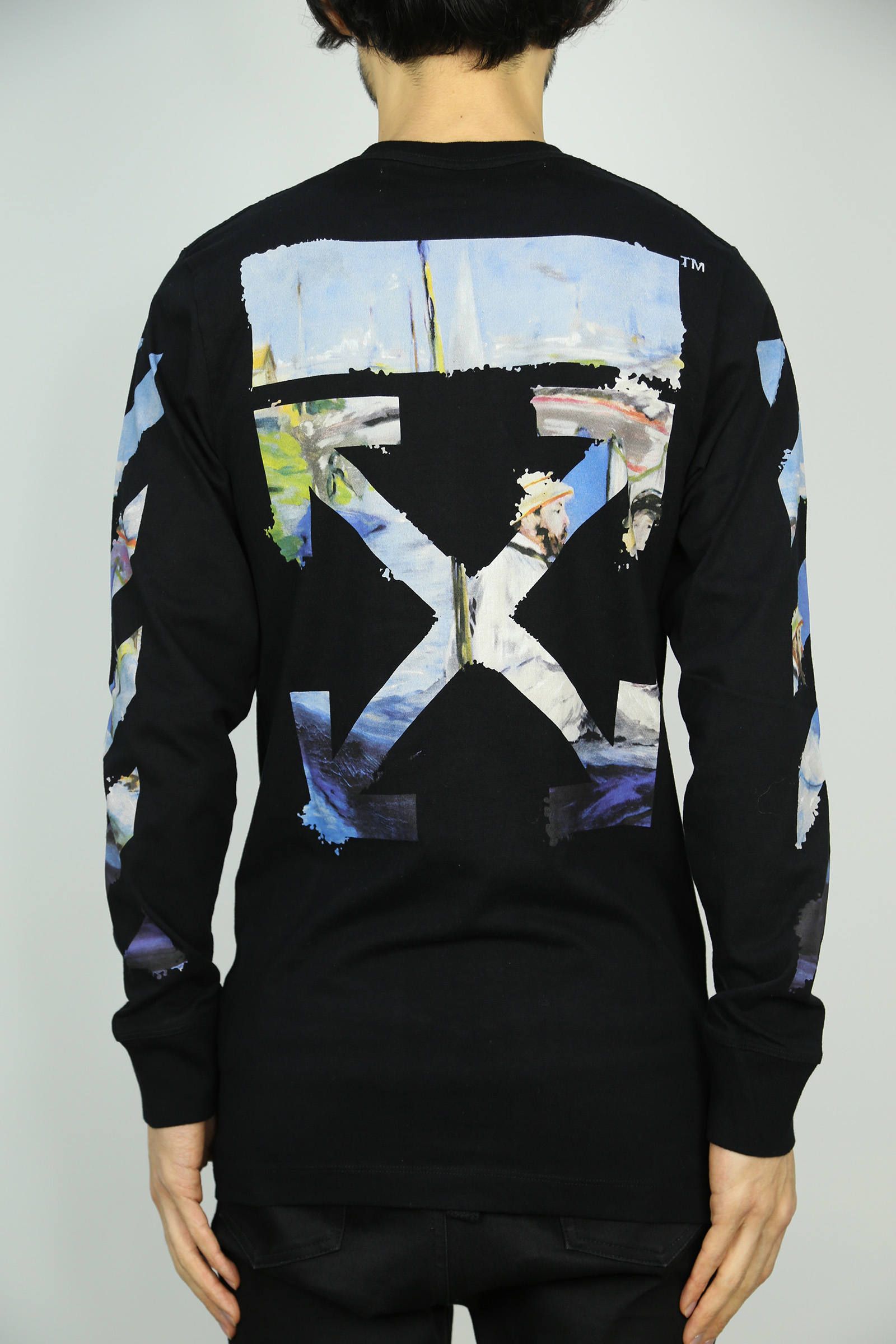 Black diag arrows sweatshirt online