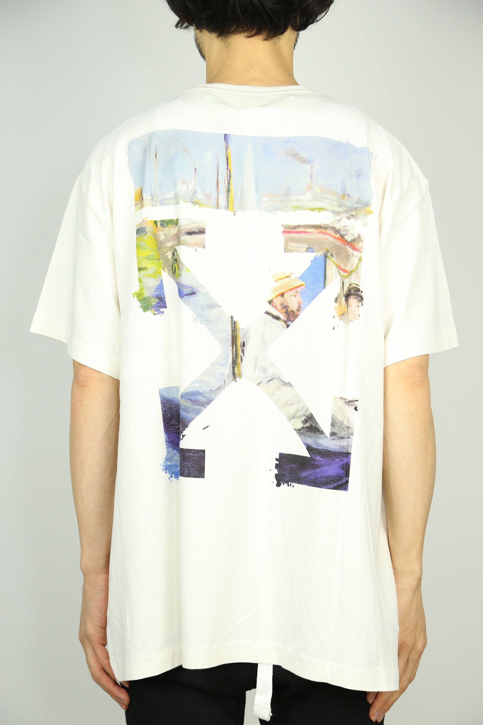 販売 価格 オフホワイトCOLORED ARROWS S/S OVER TEE Ｔシャツ Tシャツ