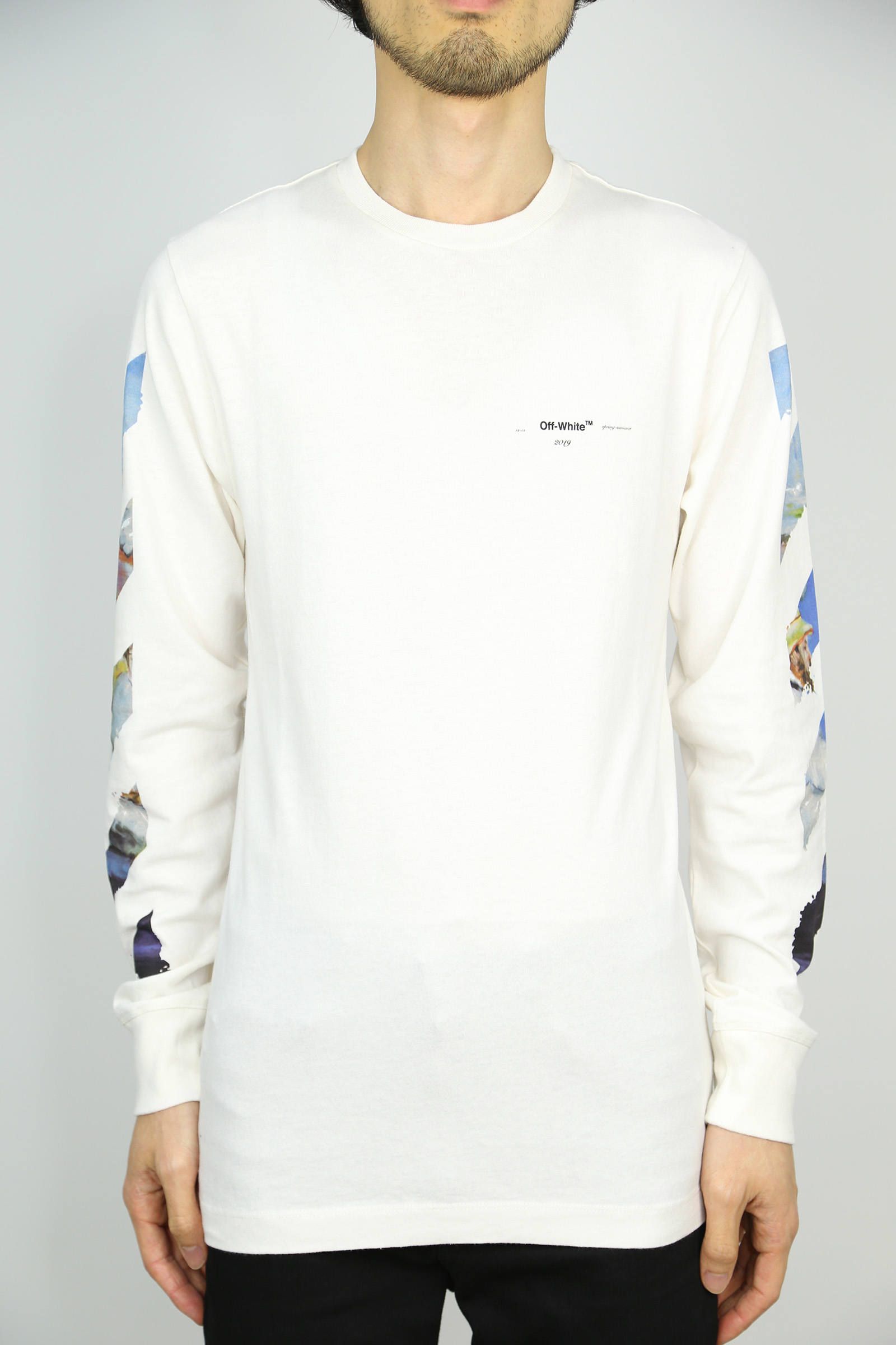 OFF-WHITE - DIAG COLORED ARROWS L/S TEE / ホワイト | Tempt