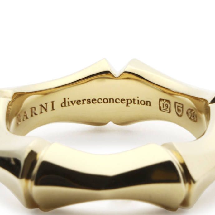 Crockery Bamboo Ring - L / ゴールド