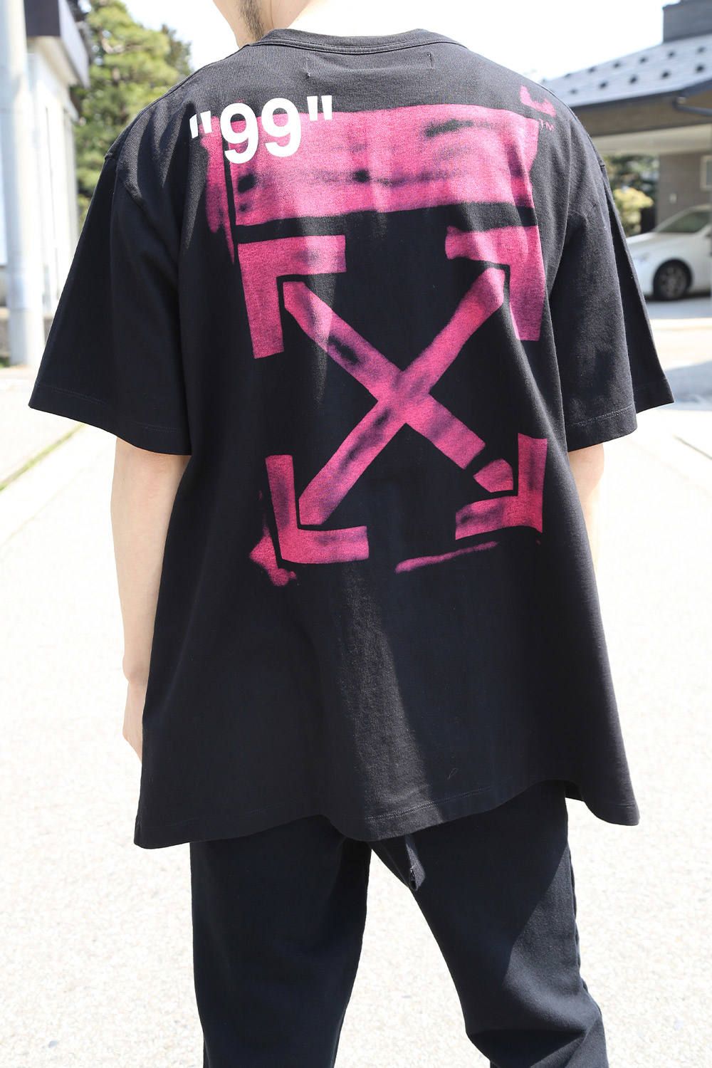 OFF-WHITE - STENCIL S/S OVER TEE / ブラック | Tempt